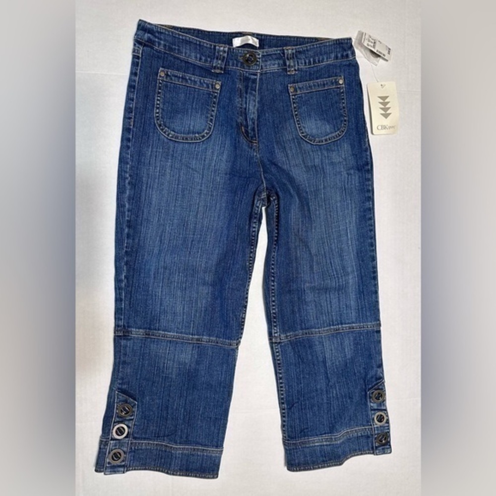 Christopher and Banks Sport Stretch Denim jeans size 4 straight regular mid rise